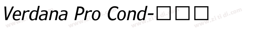 Verdana Pro Cond字体转换